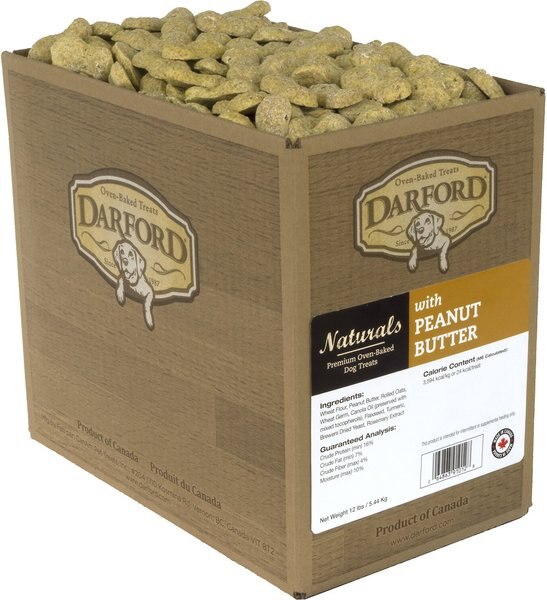 Darford Naturals with Peanut Butter Dog Treats, 12-lb box slide 1 of 4