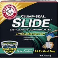 Arm & Hammer Litter Slide Scented Clumping Clay Cat Litter, 19-lb box