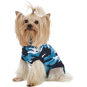 Suitical Recovery Suit for Dogs, Blue Camo, XXX-Small