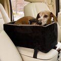Snoozer Pet Products Luxury Microfiber Console Dog & Cat Car Seat, Black, Large