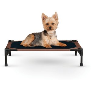 K&H Pet Products Original Pet Cot Elevated Pet Bed, Chocolate, Small