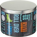Paw Prints Tin Treat Jar, Word Design, Small