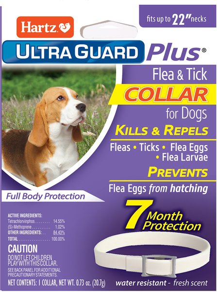 Hartz UltraGuard Plus Flea & Tick Collar for Dogs, Medium & Large Breeds, 1 Collar (7-mos. supply) slide 1 of 8