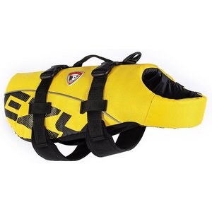 EzyDog Doggy Flotation Device Life Jacket, Yellow, X-Small 