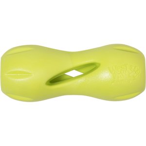 West Paw Qwizl Tough Treat Dispensing Dog Chew Toy, Granny Smith Green, Small