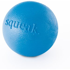 Planet Dog Orbee-Tuff Squeak Ball Tough Dog Chew Toy, Blue