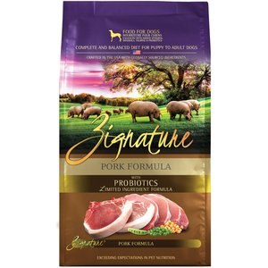 Zignature Pork Limited Ingredient Formula Grain-Free Dry Dog Food, 12.5-lb bag