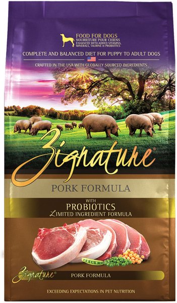Zignature Pork Limited Ingredient Formula Grain-Free Dry Dog Food, 25-lb bag slide 1 of 10