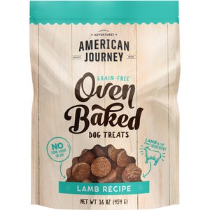 American Journey Lamb Recipe Grain-Free Oven Baked Crunchy Biscuit Dog Treats, 16-oz