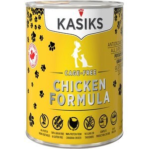 KASIKS Cage-Free Chicken Formula Grain-Free Canned Cat Food, 12.2-oz, case of 12