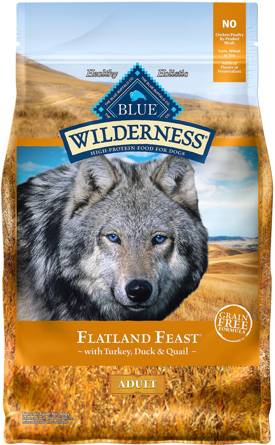 dog food blue bag