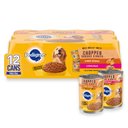 Pedigree Chopped Ground Dinner Variety Pack With Beef & Chicken Canned Dog Food, 13.2-oz, case of 12