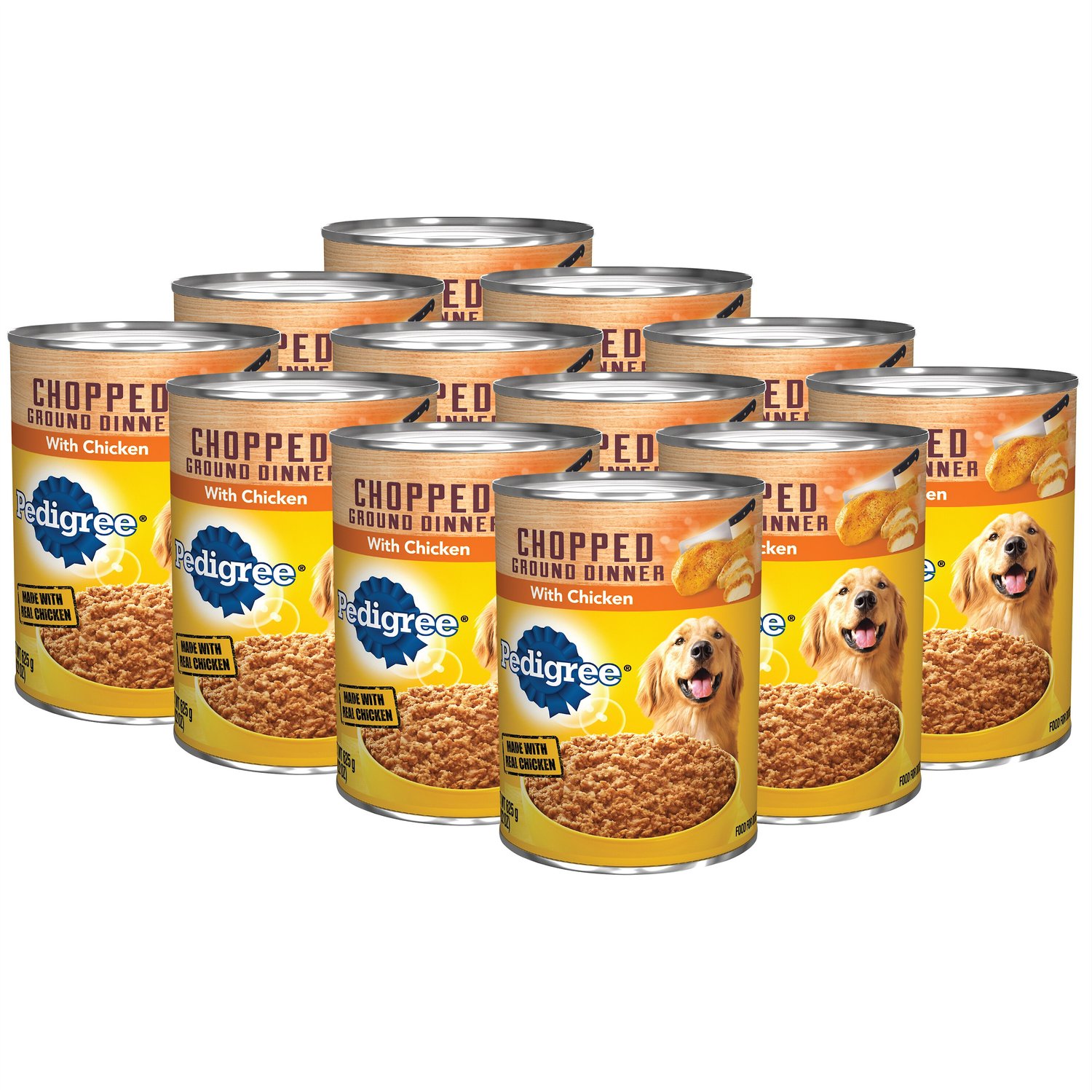 Pedigree Chopped Ground Dinner With Chicken Canned Dog