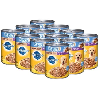 Pedigree Puppy Chopped Ground Dinner With Lamb & Rice Canned Dog Food, slide 1 of 1