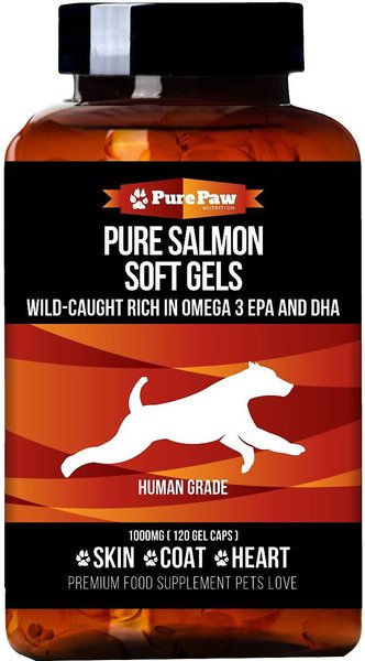 Best Paw Nutrition Wild Salmon Medium & Large Dog Soft Gels, 120 count slide 1 of 6