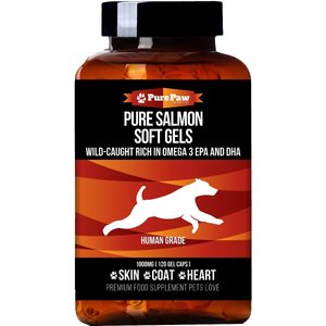 Best Paw Nutrition Wild Salmon Medium & Large Dog Soft Gels, 120 count