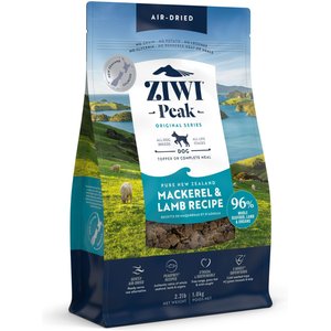 Ziwi Peak Mackerel & Lamb Grain-Free Air-Dried Dog Food, 2.2-lb bag