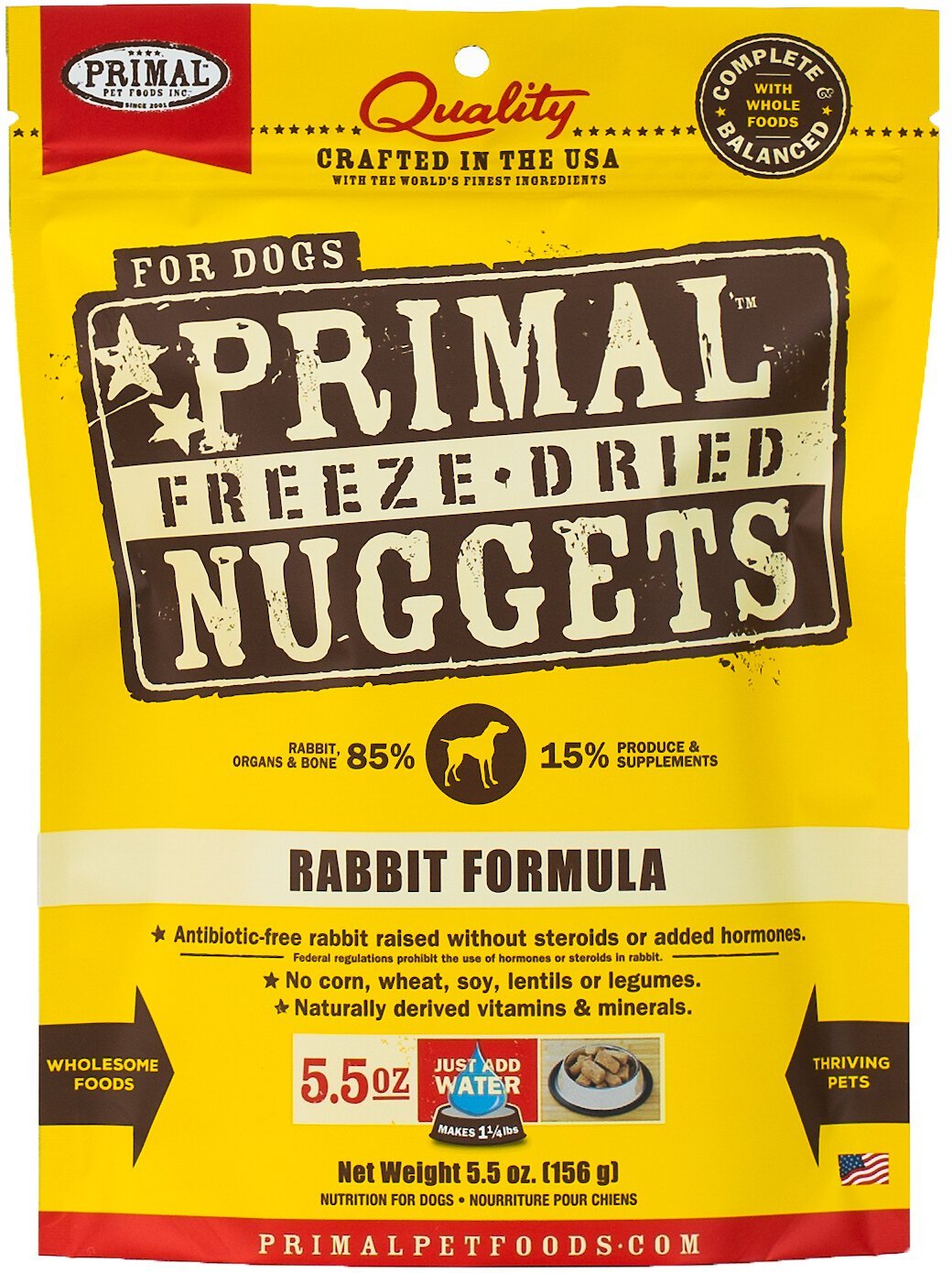 PRIMAL Rabbit Formula Nuggets Grain 