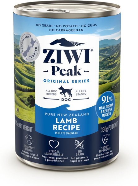 Ziwi Peak Lamb Recipe Canned Dog Food, 13.75-oz, case of 12 slide 1 of 8
