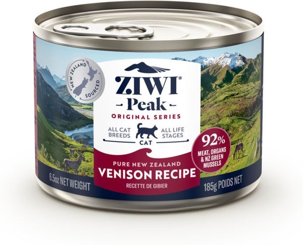 Ziwi Peak Venison Recipe Canned Cat Food, 6.5-oz, case of 12 slide 1 of 6