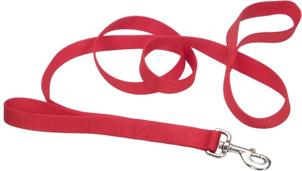 Loops 2 Double Handle Dog Leash, Red slide 1 of 4