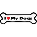 Imagine This Company "I Love My Dogs" Magnet, Bone Shape
