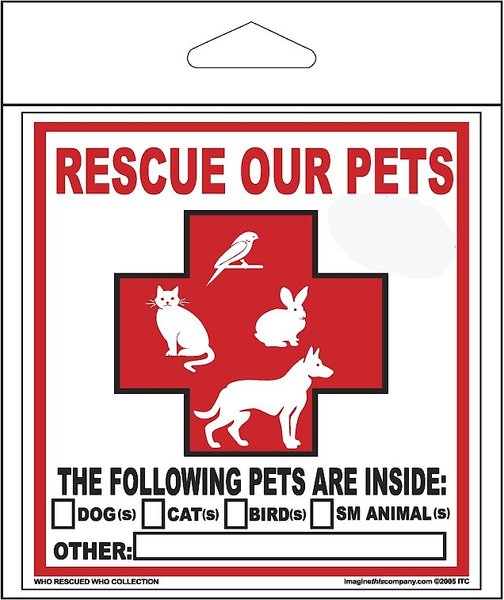 Imagine This Company "Rescue Our Pets" Decal, 2 count slide 1 of 5