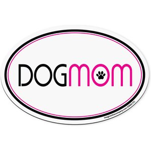 Imagine This Company "Dog Mom" Magnet, Oval Shape