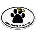 Imagine This Company " Paw Prints In Heaven" Magnet, Oval Shape