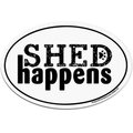 Imagine This Company "Shed Happens" Magnet, Oval Shape