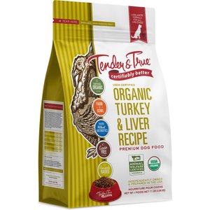 Tender & True Organic Grain-Free Turkey & Liver Recipe Dry Dog Food, 11-lb bag