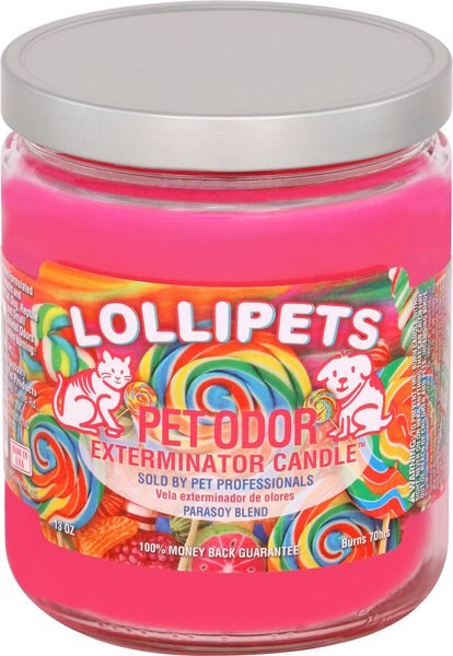 Pet Odor Exterminator Lollipets Deodorizing Candle, 13-oz jar slide 1 of 4