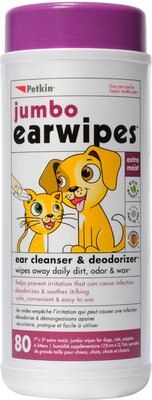 Petkin Jumbo Dog & Cat Ear Wipes, slide 1 of 1