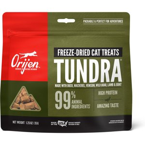 ORIJEN Tundra Grain-Free Freeze-Dried Cat Treats, 1.25-oz bag