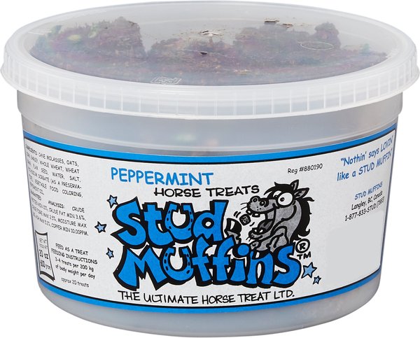 Stud Muffins Peppermint Horse Treats, 20-oz tub slide 1 of 6