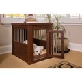 New Age Pet ecoFLEX Single Door Furniture Style Dog Crate & End Table, Russet, 23 inch