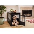 New Age Pet ecoFLEX Single Door Furniture Style Dog Crate & End Table, Espresso, 35 inch