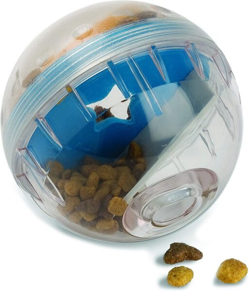 Pet Zone IQ Treat Dispenser Ball Dog Toy, 4-in slide 1 of 8