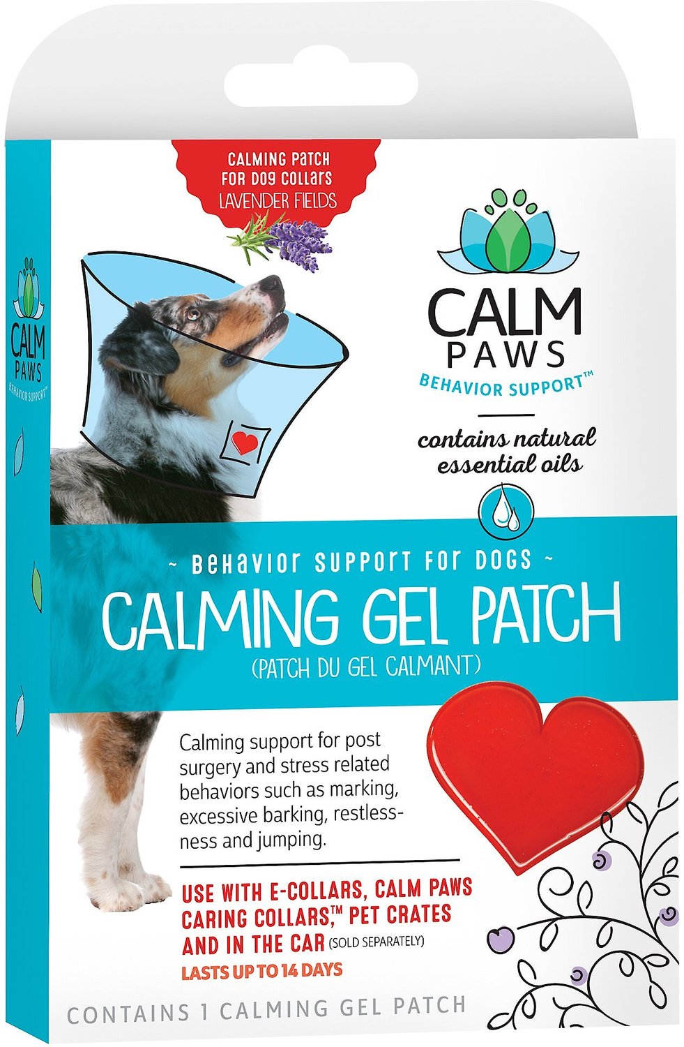 CALM PAWS Dog Cone Calming Gel Patch 