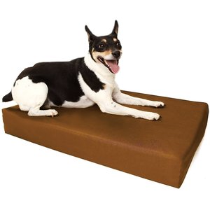Big Barker 4" Orthopedic Sleek Dog Crate Pad, Tan, Small