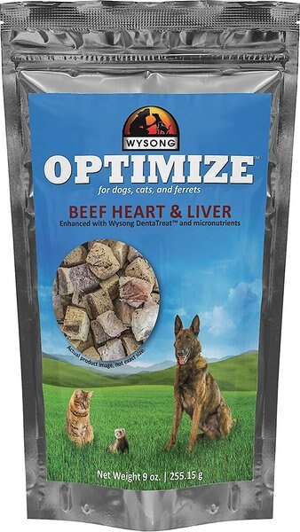 Wysong Optimize Beef Heart & Liver Dog, Cat & Ferret Food Topper, 9-oz bag slide 1 of 1