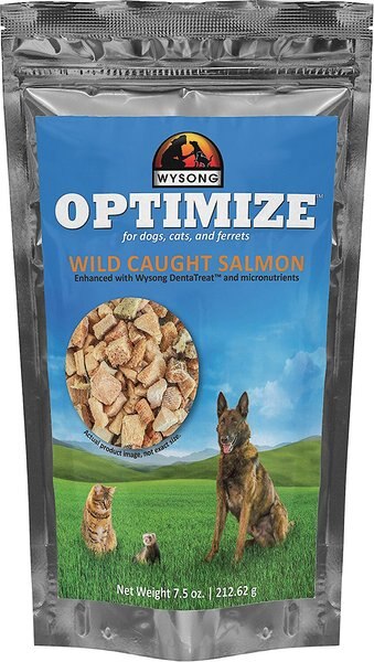 Wysong Optimize Wild Caught Salmon Dog, Cat & Ferret Food Topper, 7.5-oz bag slide 1 of 1