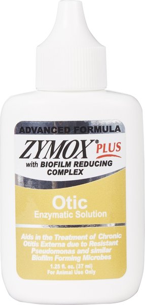 Zymox Plus Advanced Formula Otic Dog & Cat Ear Infection Solution, 1.25-oz bottle slide 1 of 12