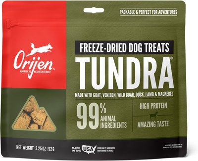 ORIJEN Tundra Grain-Free Freeze-Dried Dog Treats, slide 1 of 1