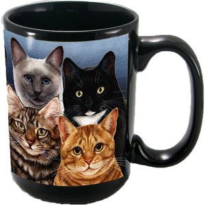 Pet Gifts USA My Faithful Friend Cat Menagerie Coffee Mug, 15-oz