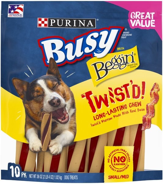 Purina Busy With Beggin' Twist'd Small/Medium Breed Dog Treats, 10 count slide 1 of 11