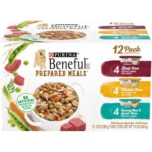 Purina Beneful Prepared Meals Variety Pack Wet Dog Food, 10-oz, case of 12