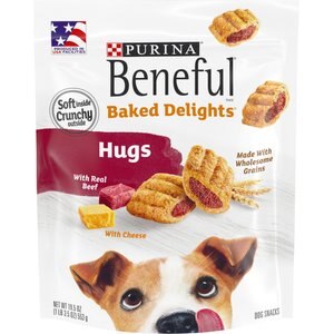 Purina Beneful Baked Delights Hugs with Beef & Cheese Dog Treats, 19-oz bag