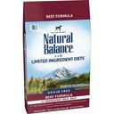 Natural Balance  L.I.D. Limited Ingredient Diets Grain-Free Beef Formula Dry Dog Food, 24-lb bag