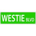 Imagine This Company Dog Breed Street Sign, Westie